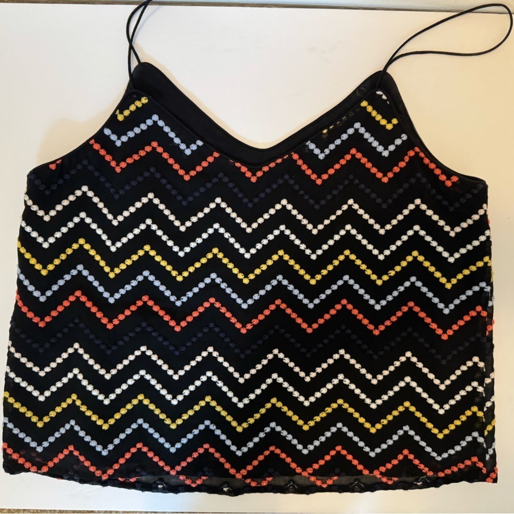 Y2K Zig Zag Cami Top Missoni Inspired Euro Summer - Picture 5 of 8